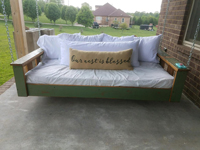 Reclaimed Lumber Swing Bed