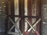 Barn wood sliding barn doors