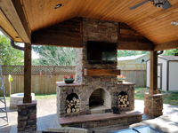 Outdoor Fireplace Mantel