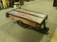 Barnwood Bricks® Lumber Cart Coffee Table
