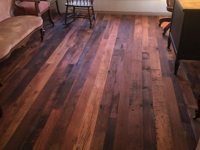 Mixed hardwoods tongue and groove flooring