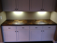 Barnwood Bricks Reclaimed Walnut Bricks Countertop