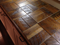 Barnwood Bricks Walnut Countertop