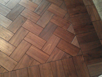 Walnut Barnwood Bricks Herringbone