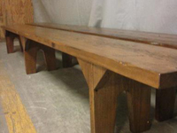 Barnwood Bricks® Threshing Floor Bench Barnwood Bricks® Threshing Floor Bench