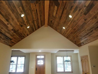 Mixed hardwoods ceiling board Mixed hardwoods ceiling board